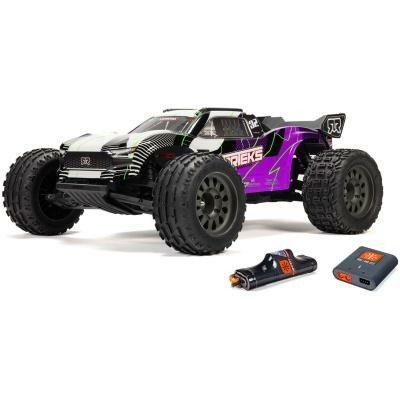 purple 1/10 VORTEKS MEGA 550 4X2 ST with battery and charger