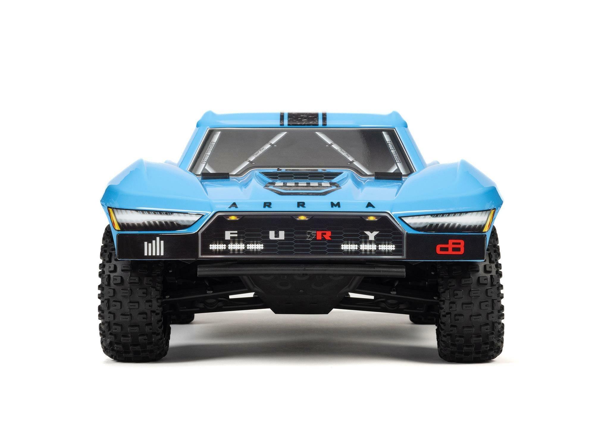 BLUE 1/10 FURY MEGA 550 4X2 SCT WITH BATTERY AND CHARGER - Image 3