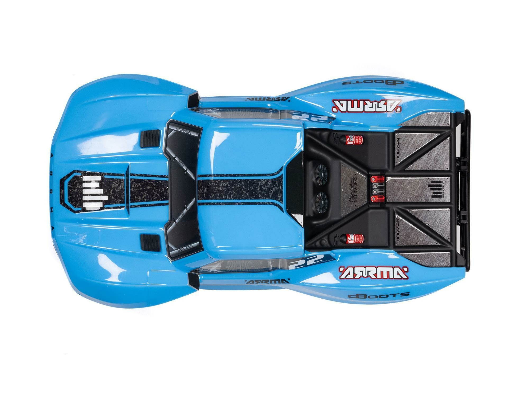 BLUE 1/10 FURY MEGA 550 4X2 SCT WITH BATTERY AND CHARGER - Image 6