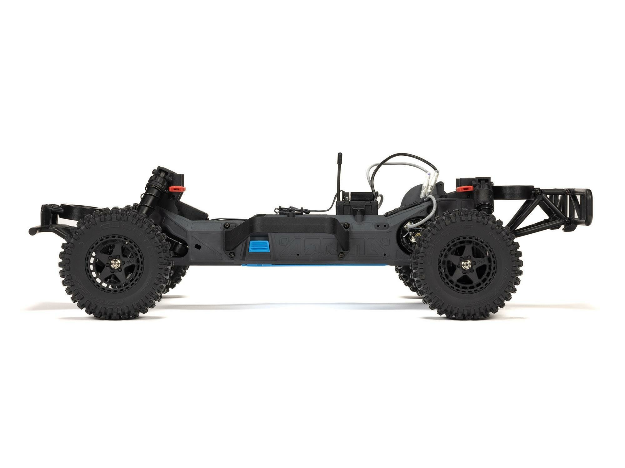 BLUE 1/10 FURY MEGA 550 4X2 SCT WITH BATTERY AND CHARGER - Image 8