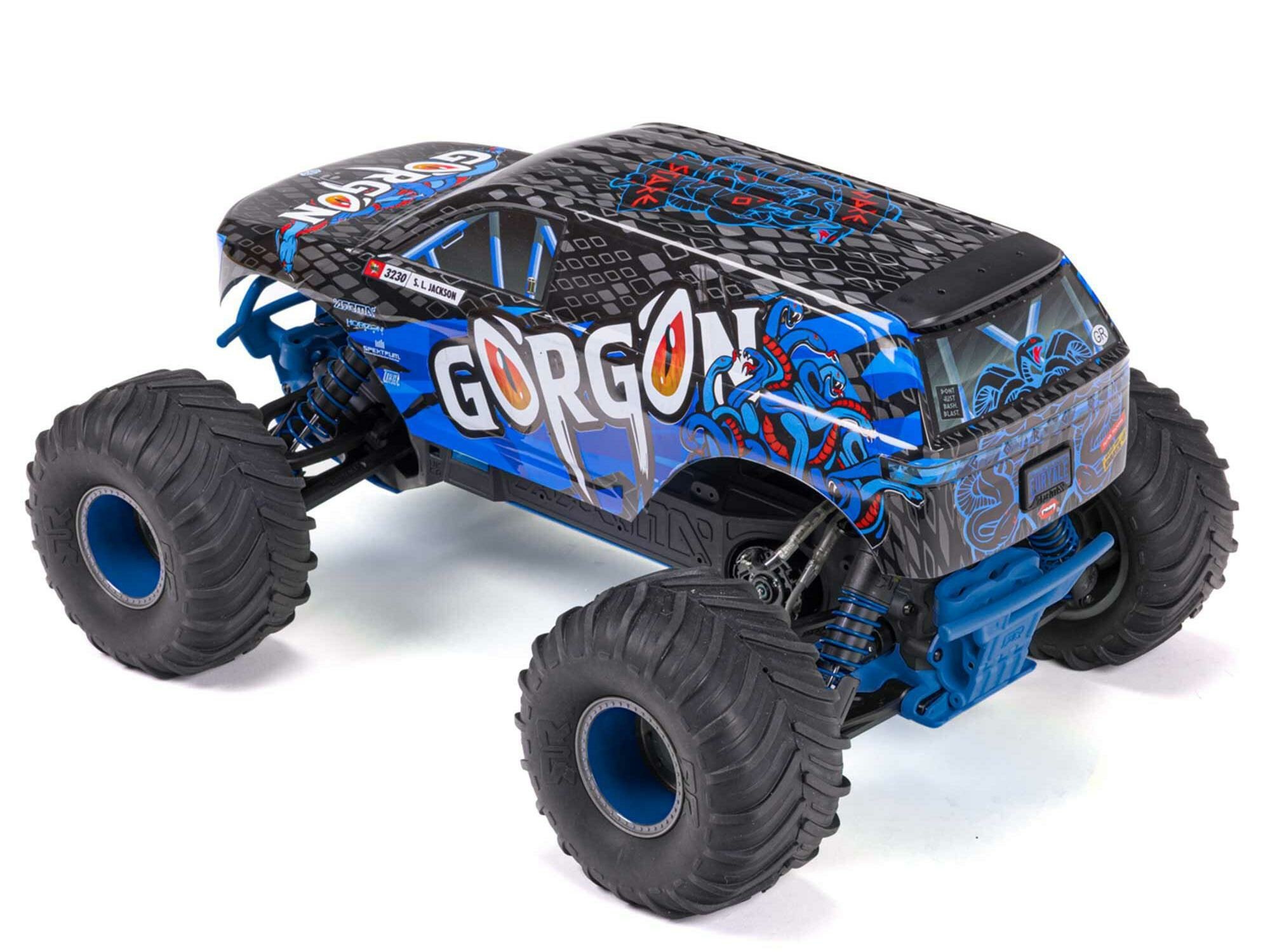 blue 1/10 GORGON MEGA 550 2WD MT no battery and charger - Image 2