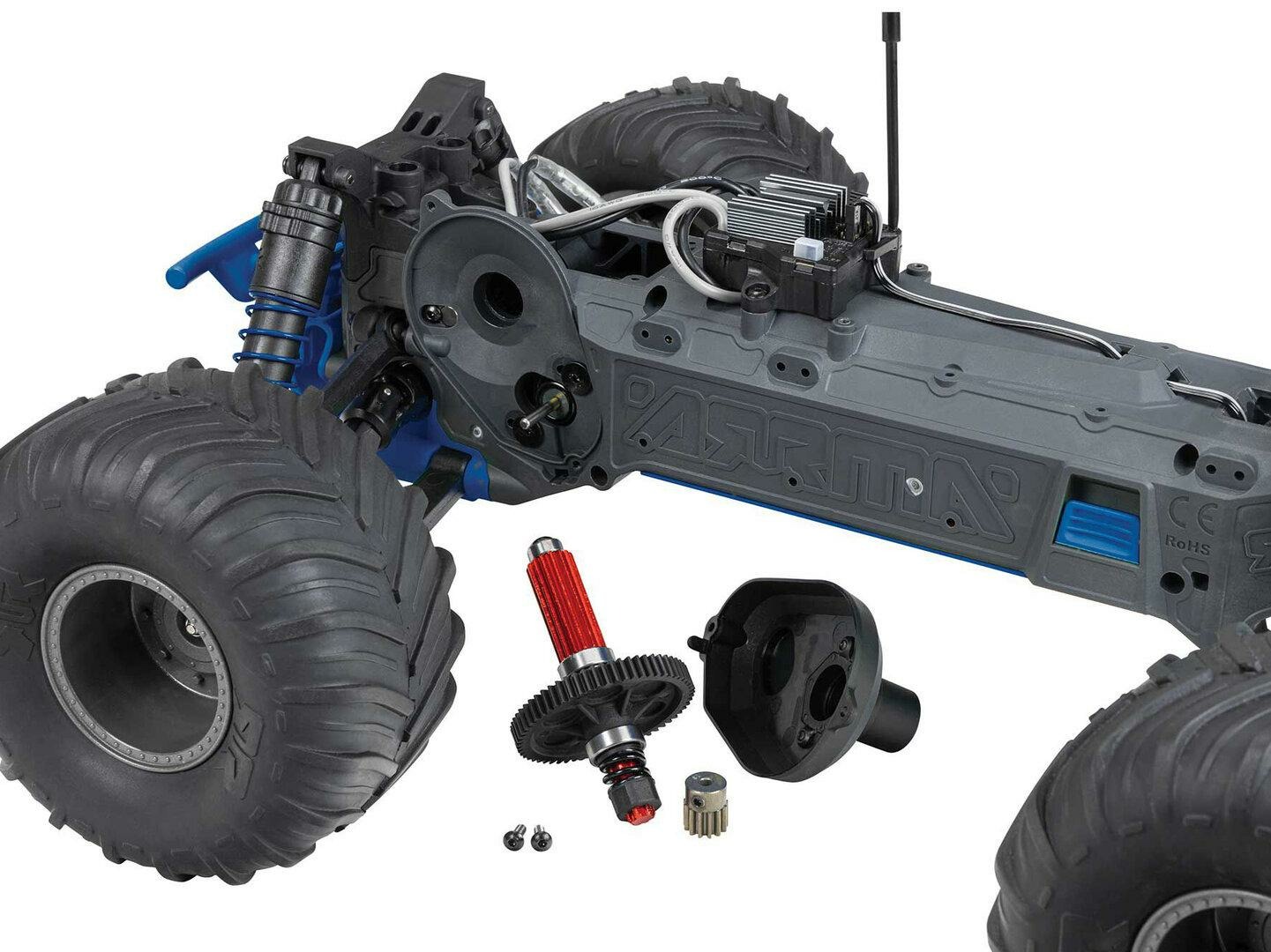 blue 1/10 GORGON MEGA 550 2WD MT no battery and charger - Image 4