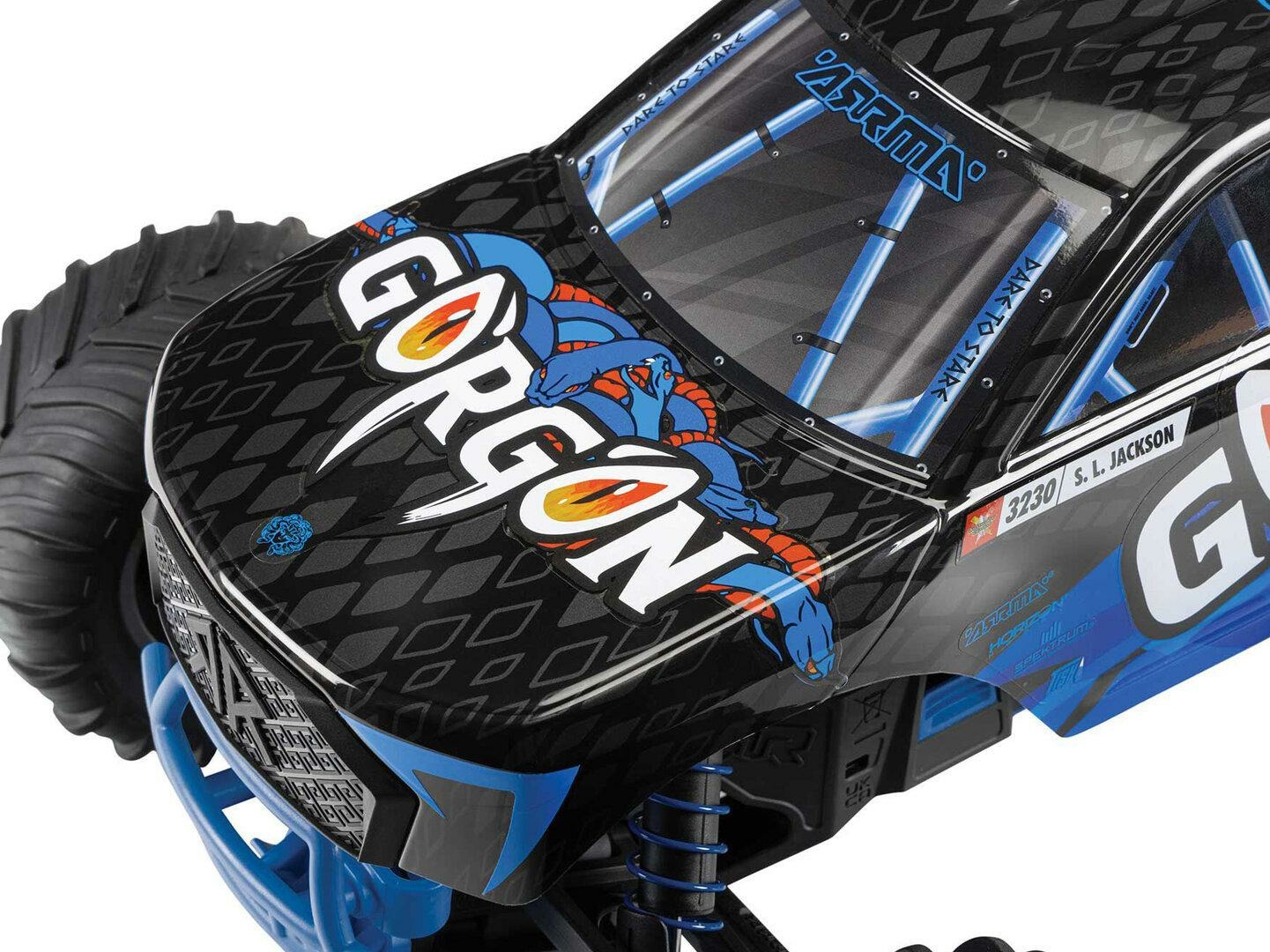 blue 1/10 GORGON MEGA 550 2WD MT no battery and charger - Image 11