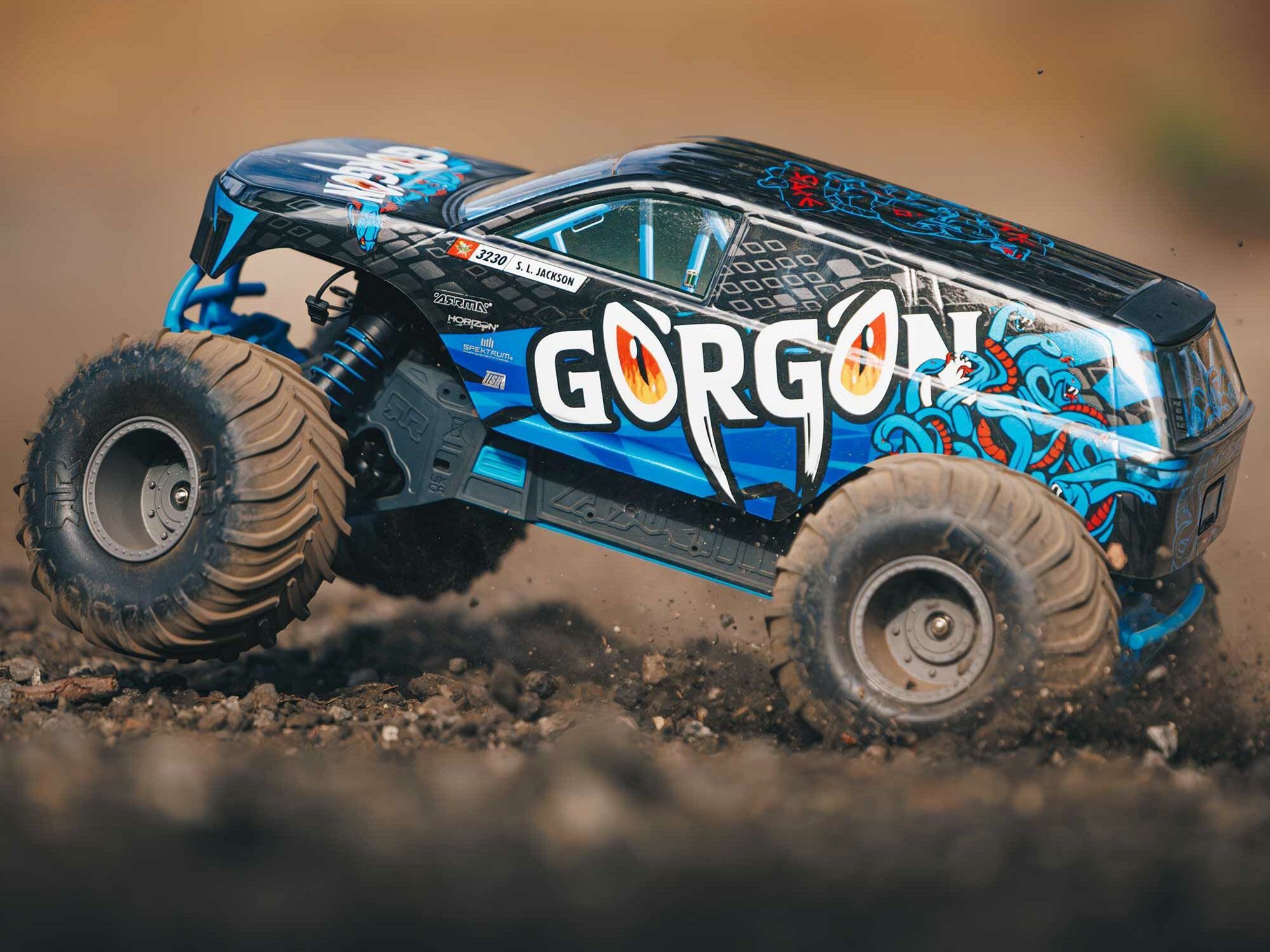 blue 1/10 GORGON MEGA 550 2WD MT no battery and charger - Image 21