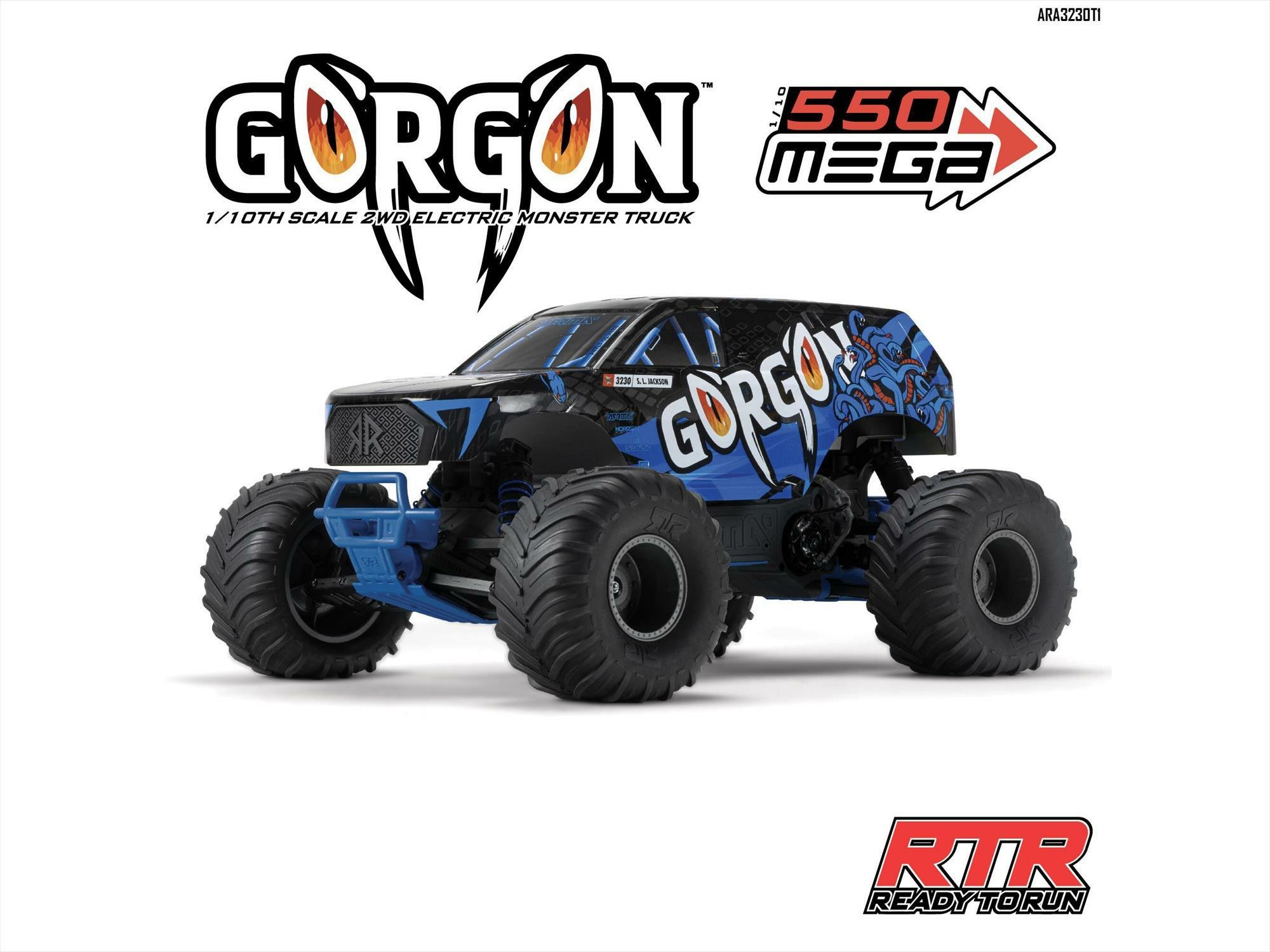 blue 1/10 GORGON MEGA 550 2WD MT no battery and charger - Image 25