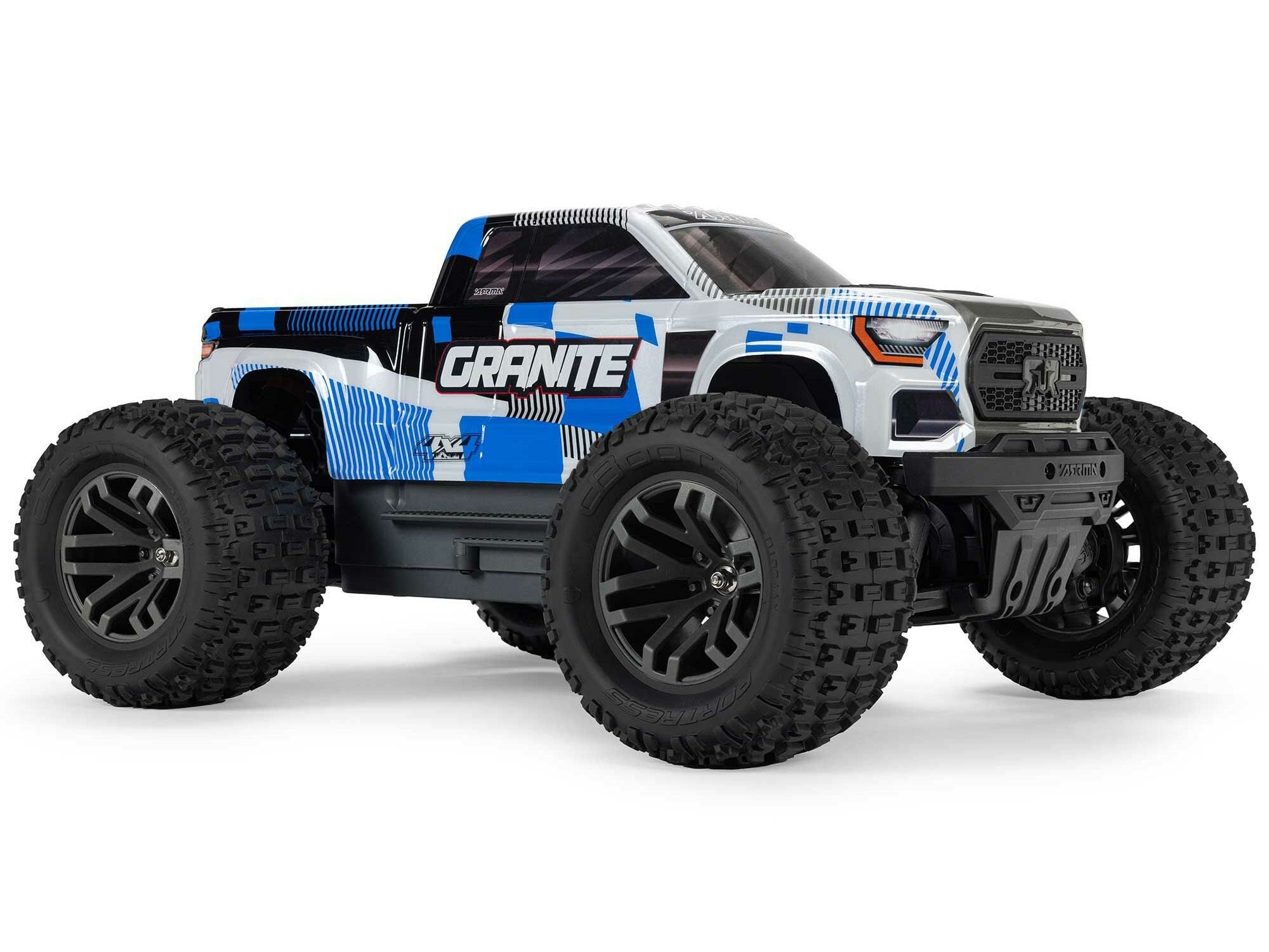 blue 1/10 GRANITE MEGA 665 4X4 RTR Monster Truck - Image 2