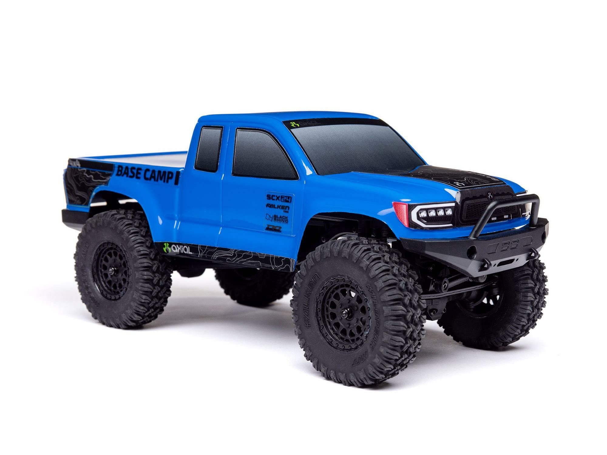 blue 1/24 SCX24 Base Camp 4WD Rock Crawler RTR - Image 2