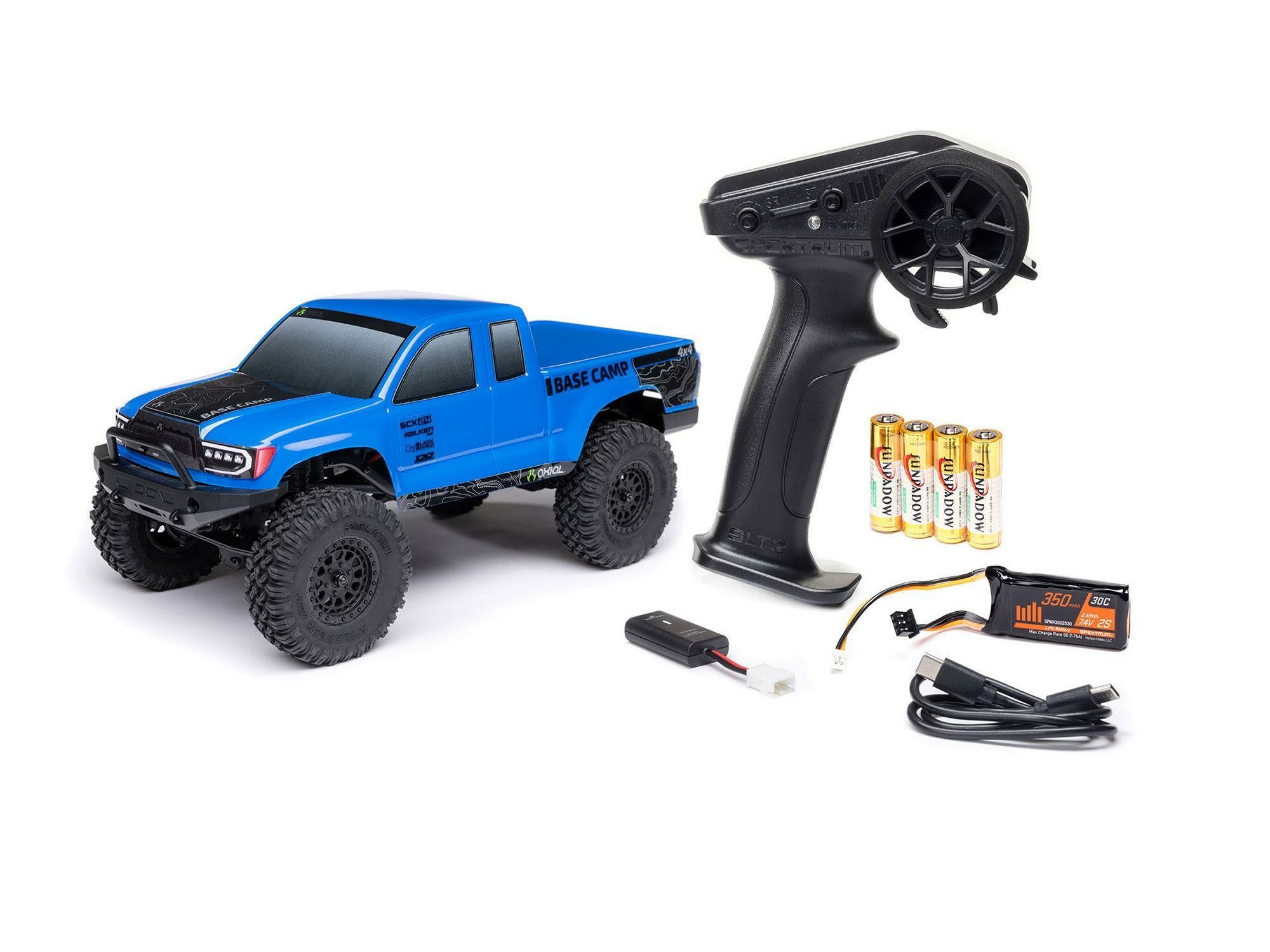 blue 1/24 SCX24 Base Camp 4WD Rock Crawler RTR - Image 6