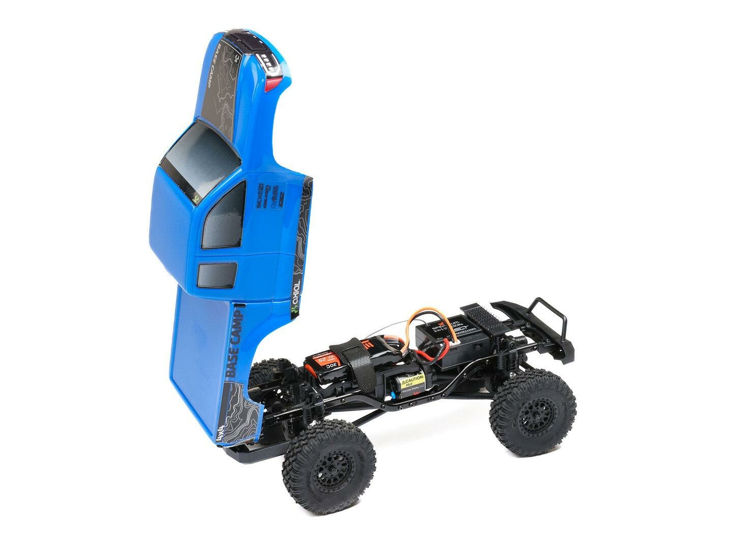 blue 1/24 SCX24 Base Camp 4WD Rock Crawler RTR - Image 16
