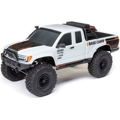 white 1/10 SCX10 III Base Camp 4X4 Rock Crawler RTR