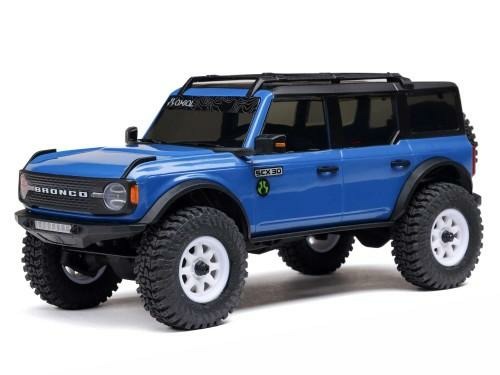 blue 1/30 SCX30 Ford Bronco 4X4 RTR Rock Crawler