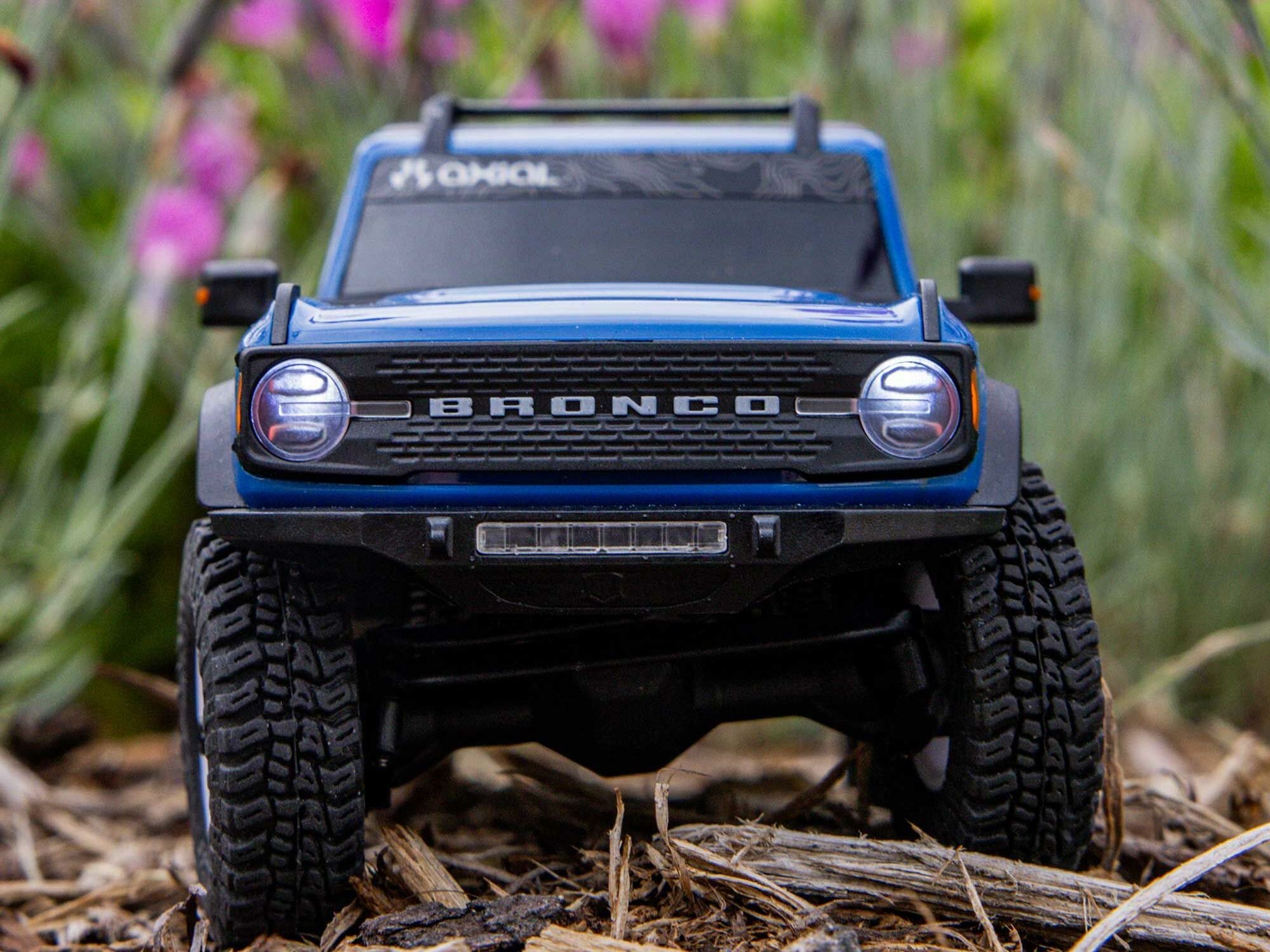 blue 1/30 SCX30 Ford Bronco 4X4 RTR Rock Crawler - Image 24