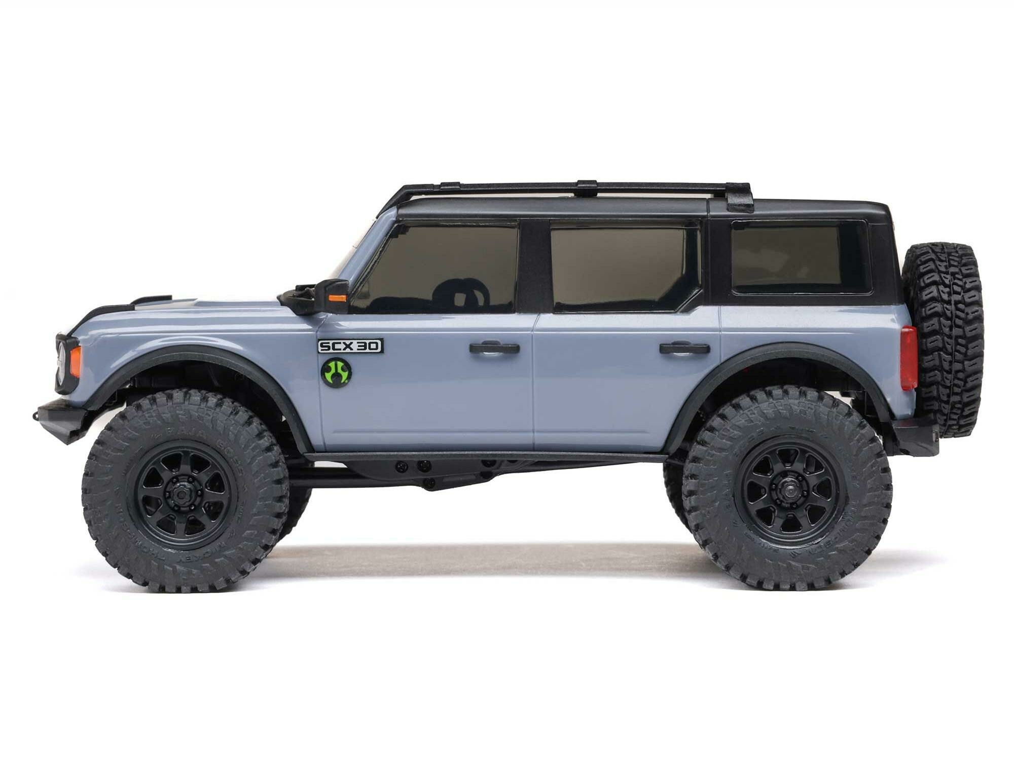grey 1/30 SCX30 Ford Bronco 4X4 RTR Rock Crawler - Image 3