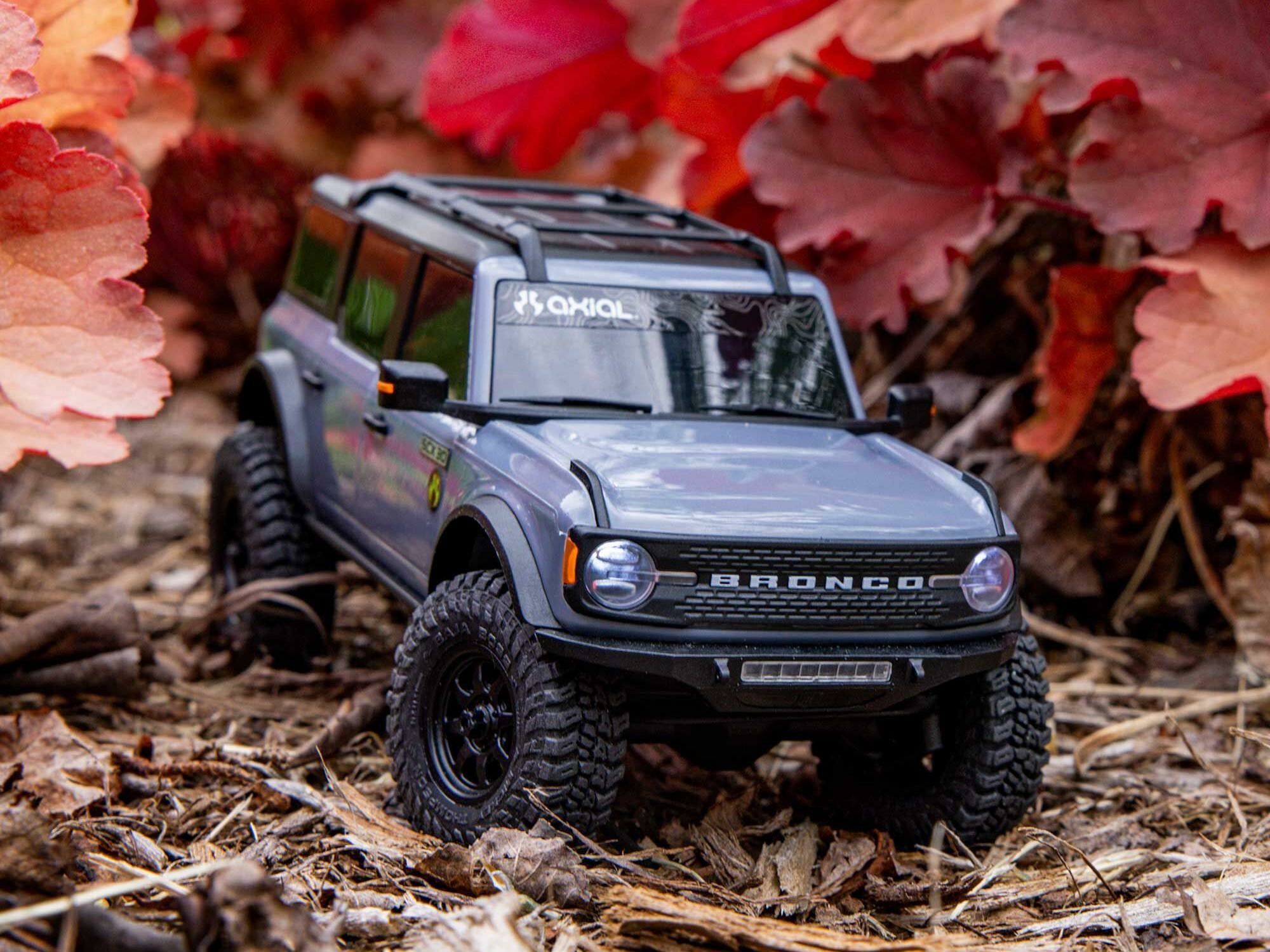grey 1/30 SCX30 Ford Bronco 4X4 RTR Rock Crawler - Image 22