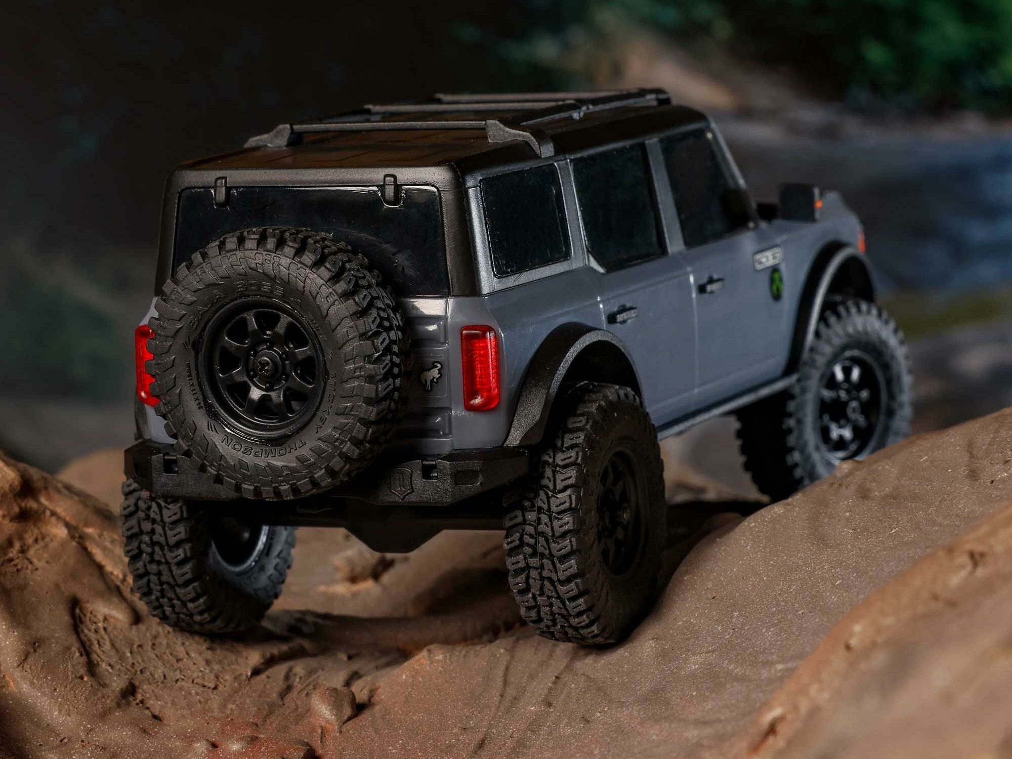 grey 1/30 SCX30 Ford Bronco 4X4 RTR Rock Crawler - Image 23