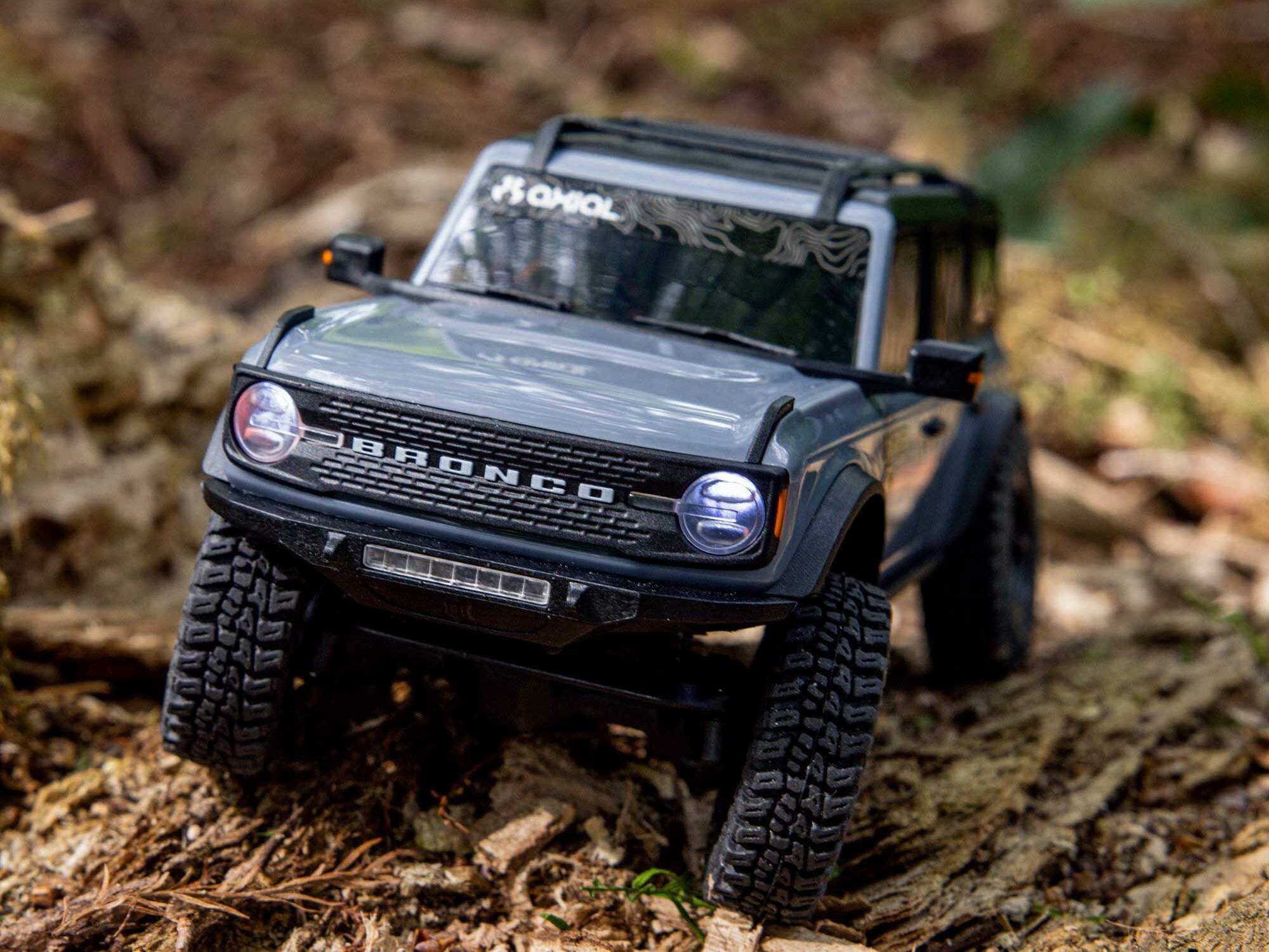 grey 1/30 SCX30 Ford Bronco 4X4 RTR Rock Crawler - Image 25