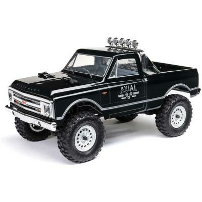 black 1/24 SCX24 1967 Chevrolet C10 4WD Rock Crawler RTR