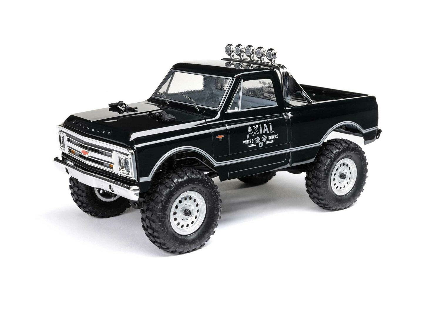 black 1/24 SCX24 1967 Chevrolet C10 4WD Rock Crawler RTR