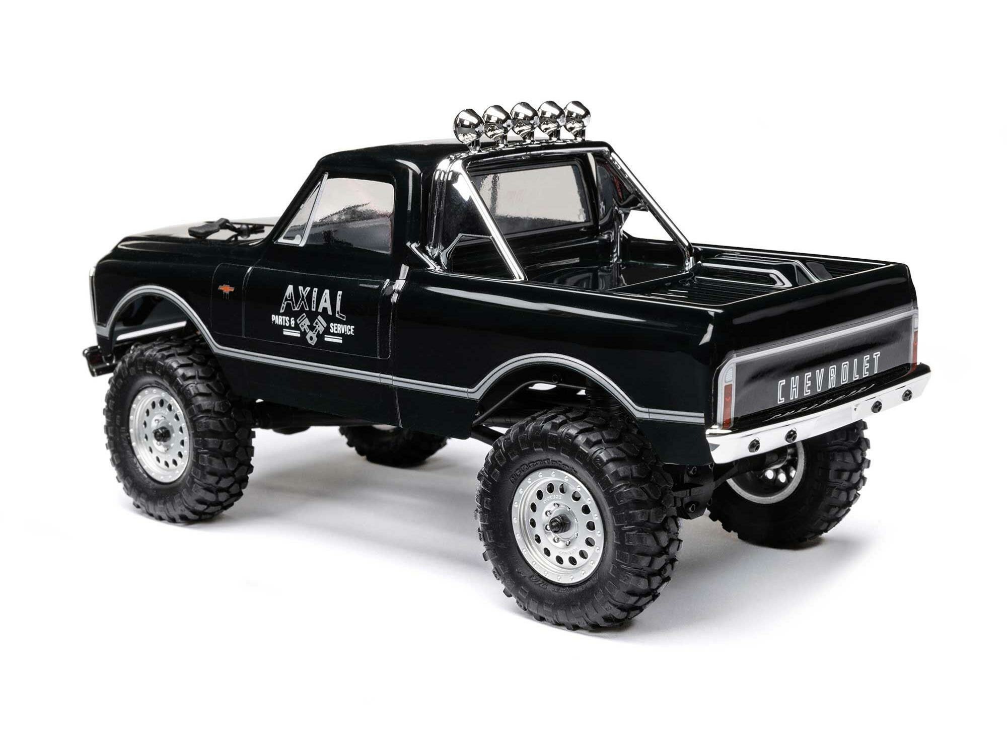 black 1/24 SCX24 1967 Chevrolet C10 4WD Rock Crawler RTR - Image 2