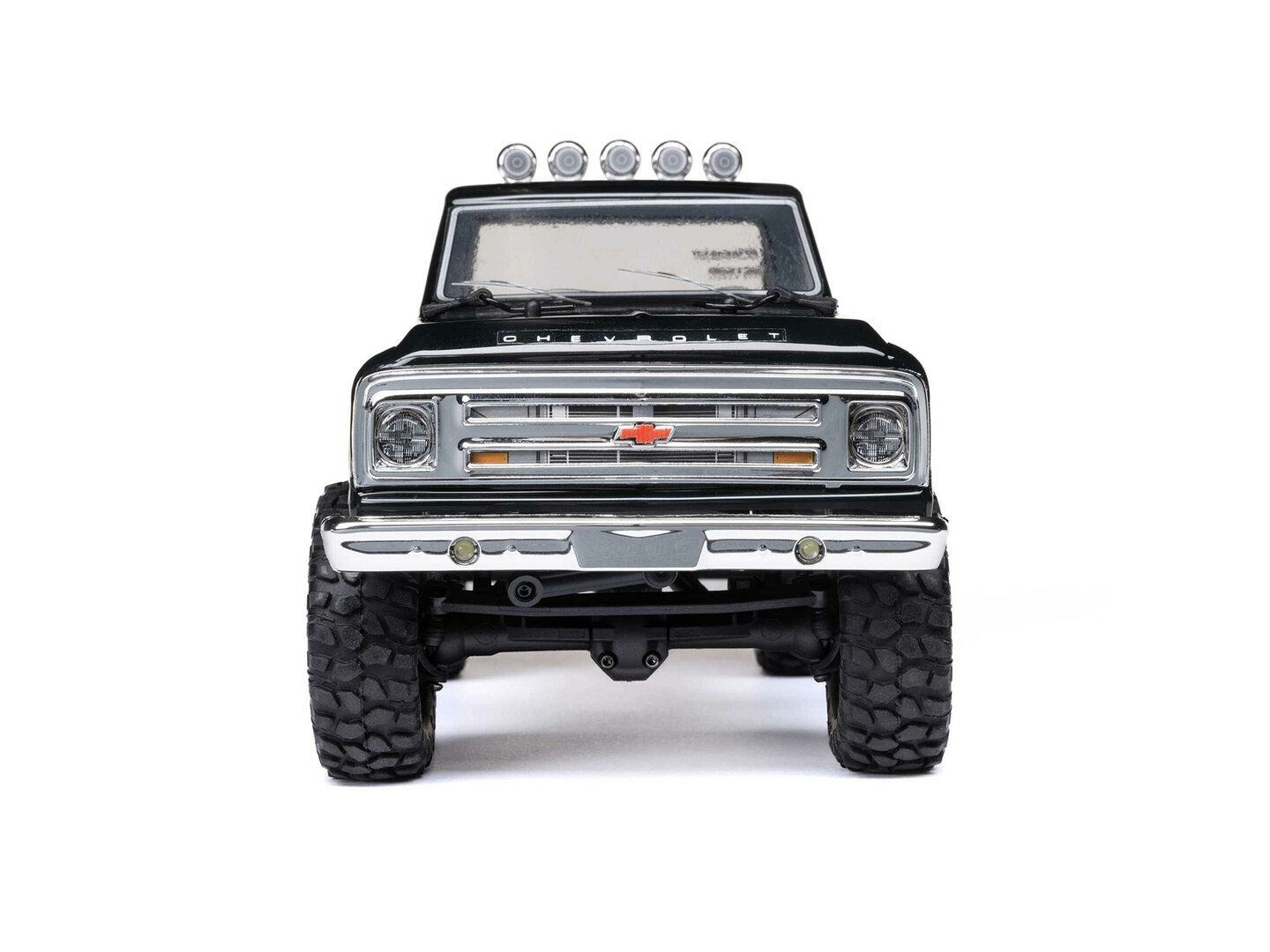 black 1/24 SCX24 1967 Chevrolet C10 4WD Rock Crawler RTR - Image 6
