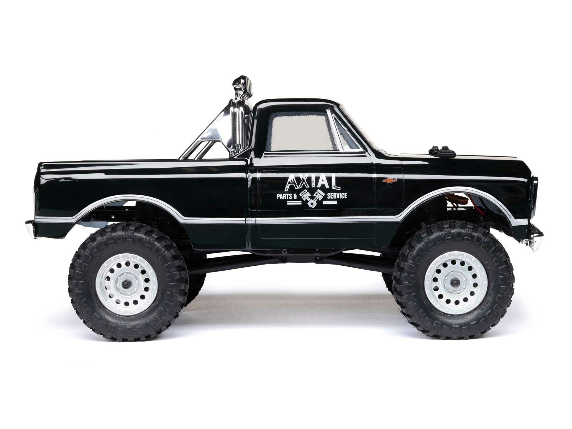 black 1/24 SCX24 1967 Chevrolet C10 4WD Rock Crawler RTR - Image 7