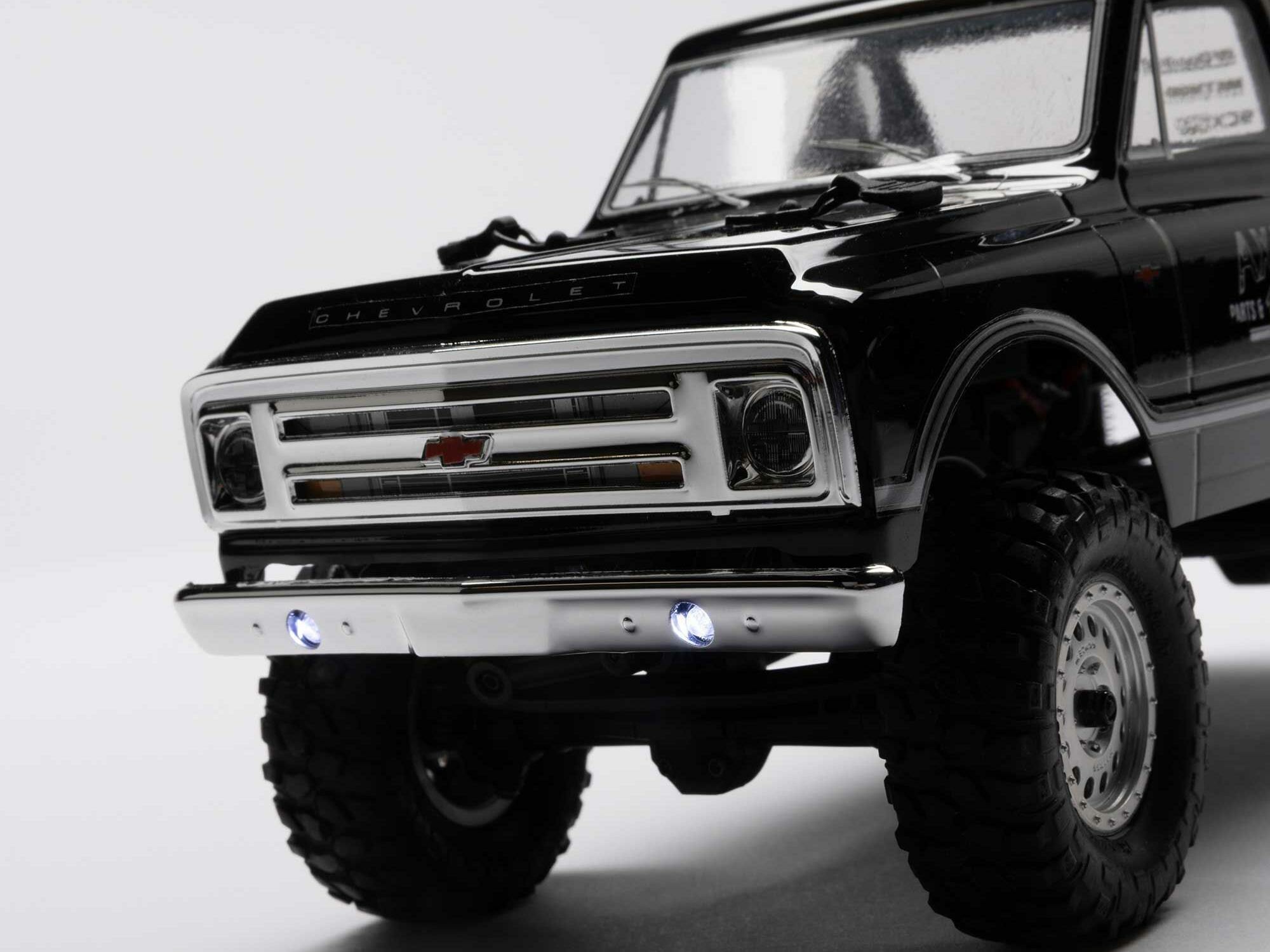 black 1/24 SCX24 1967 Chevrolet C10 4WD Rock Crawler RTR - Image 10