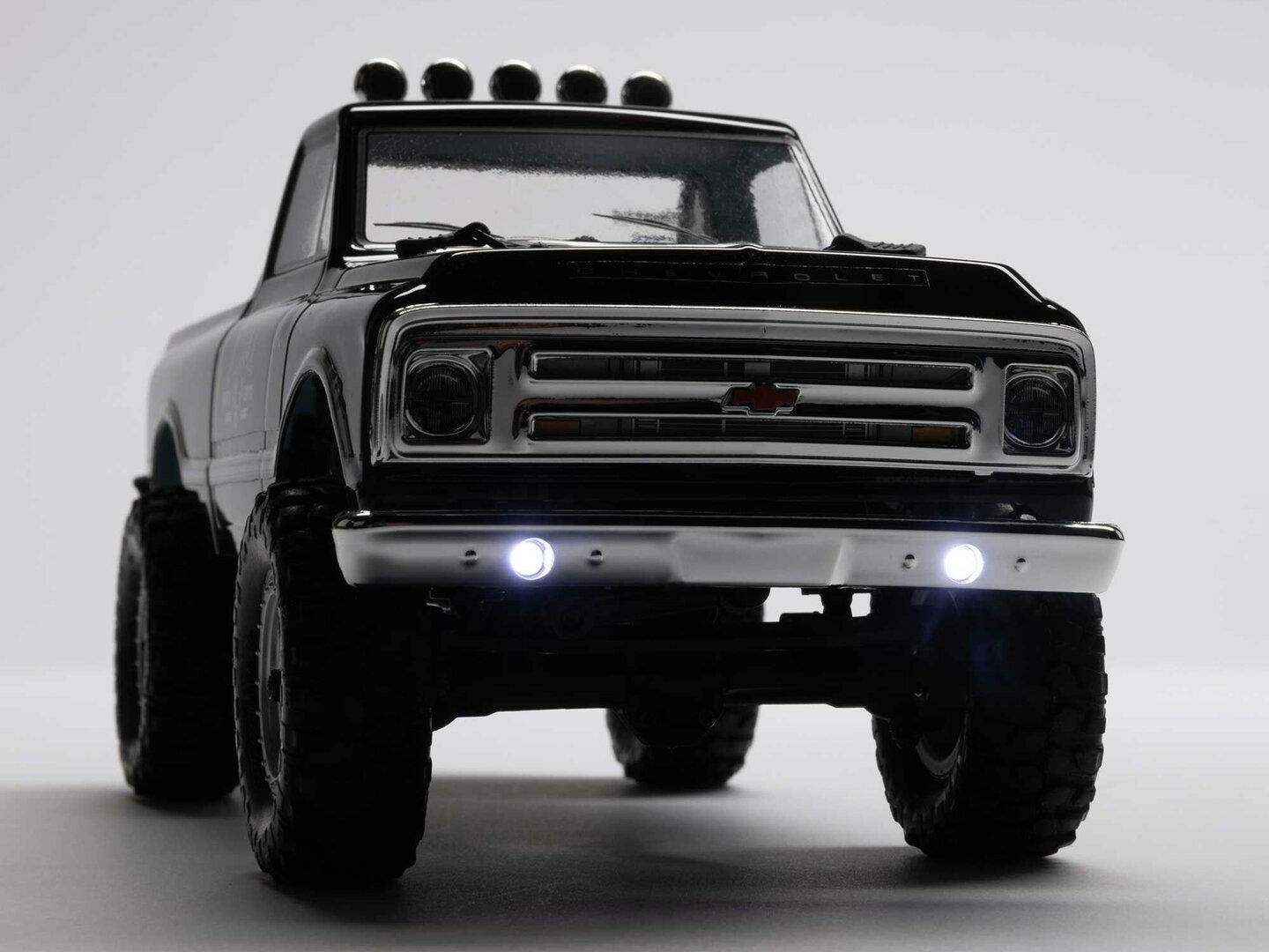 black 1/24 SCX24 1967 Chevrolet C10 4WD Rock Crawler RTR - Image 11