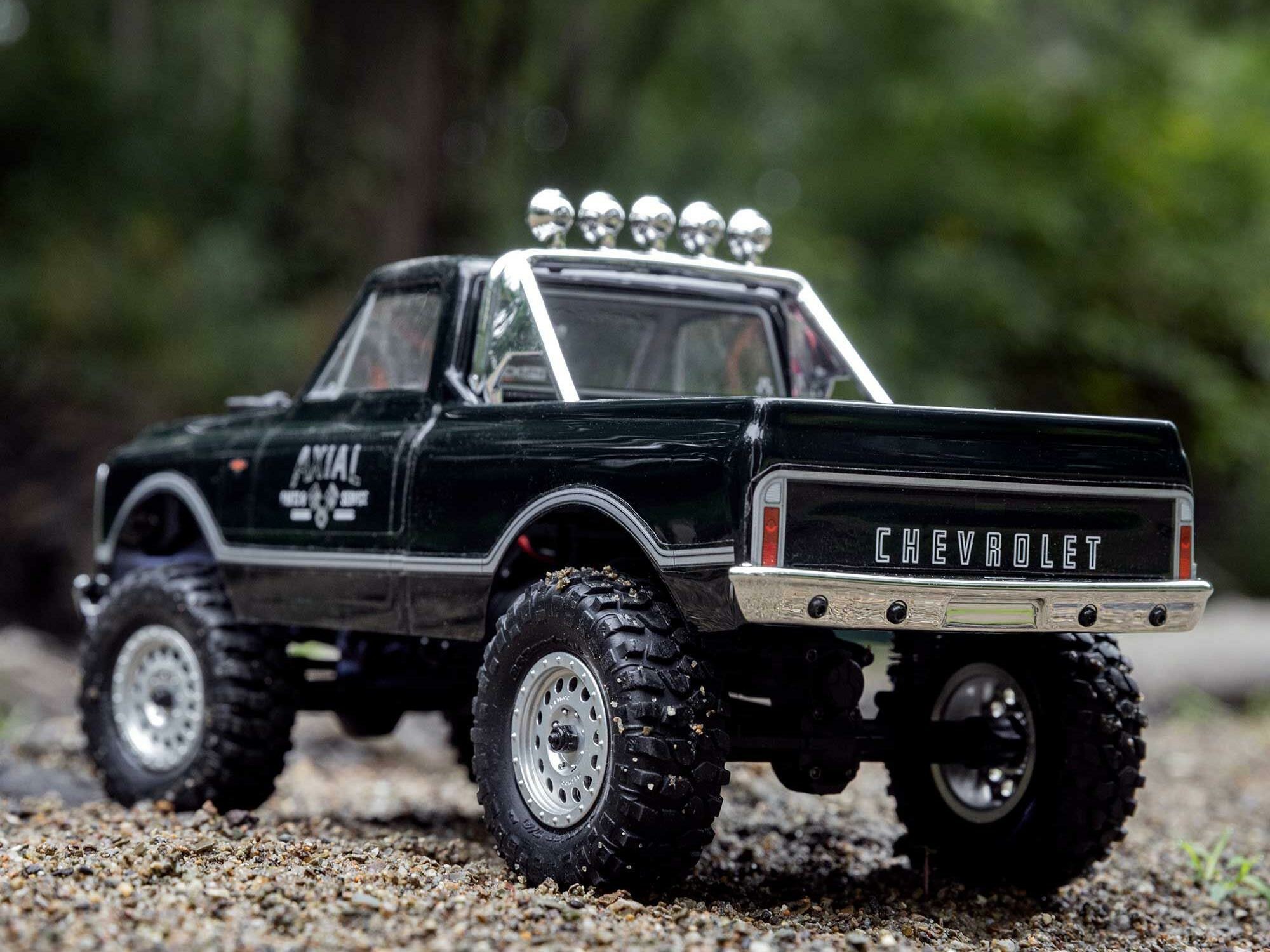 black 1/24 SCX24 1967 Chevrolet C10 4WD Rock Crawler RTR - Image 14