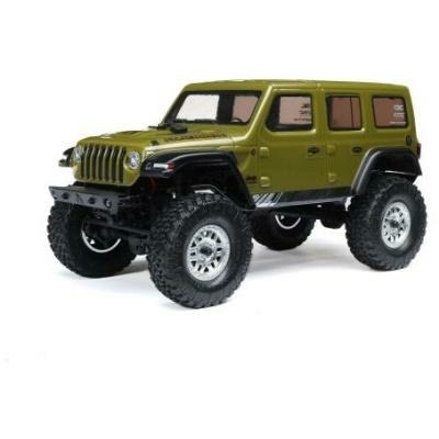 green 1/24 SCX24 Jeep Wrangler JLU 4WD Rock Crawler RTR