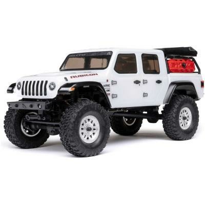 white 1/24 SCX24 Jeep JT Gladiator 4WD Rock Crawler RTR