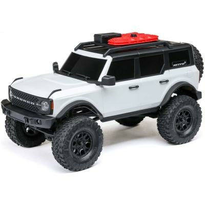 white 1/24 SCX24 Ford Bronco 4X4 RTR with battery and charger