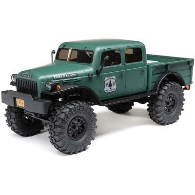 green 1/24 SCX24 Dodge Power Wagon 4WD Rock Crawler RTR
