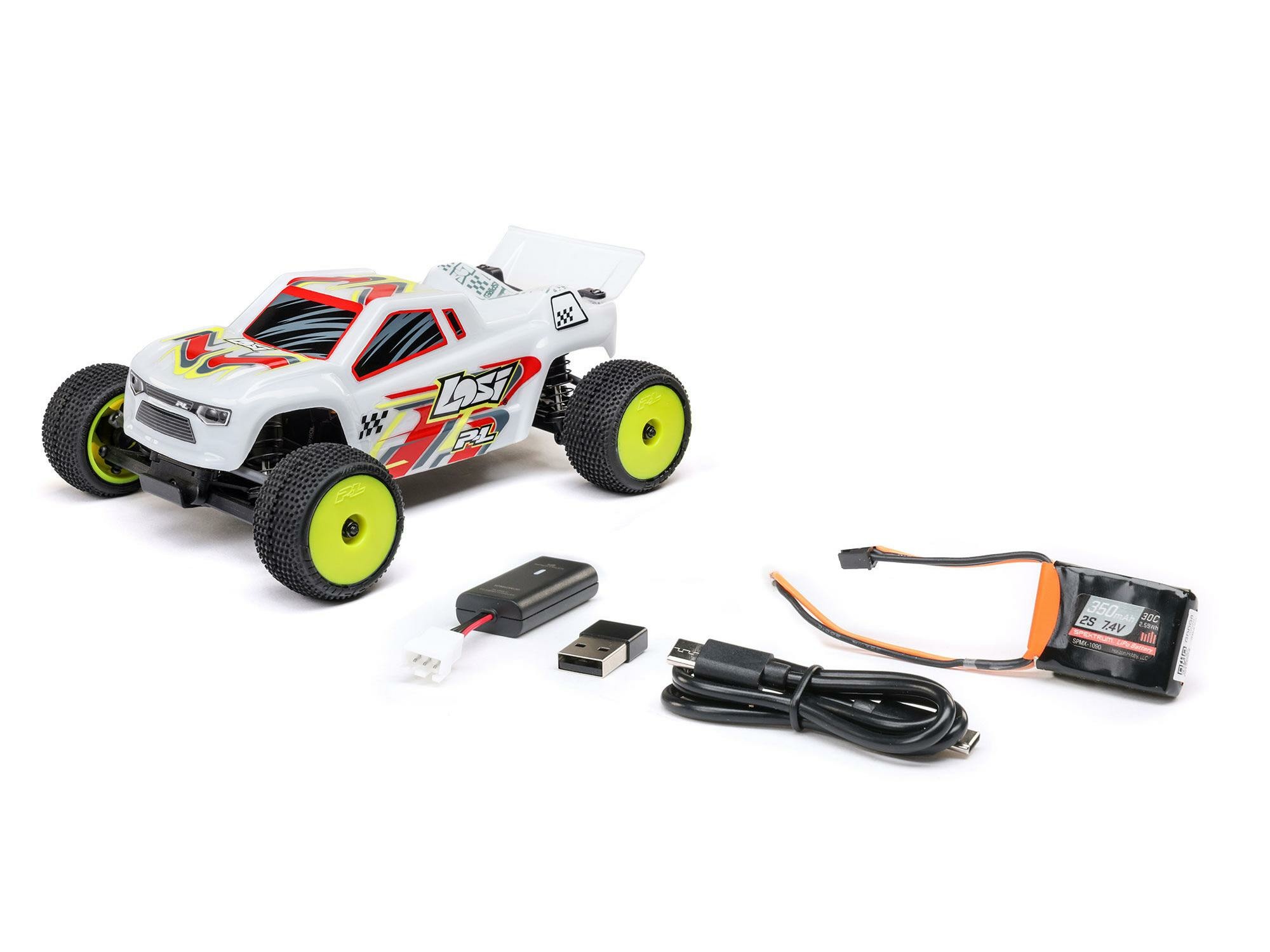 white 1/28 Micro-T 2WD Stadium Truck RTR - Image 3