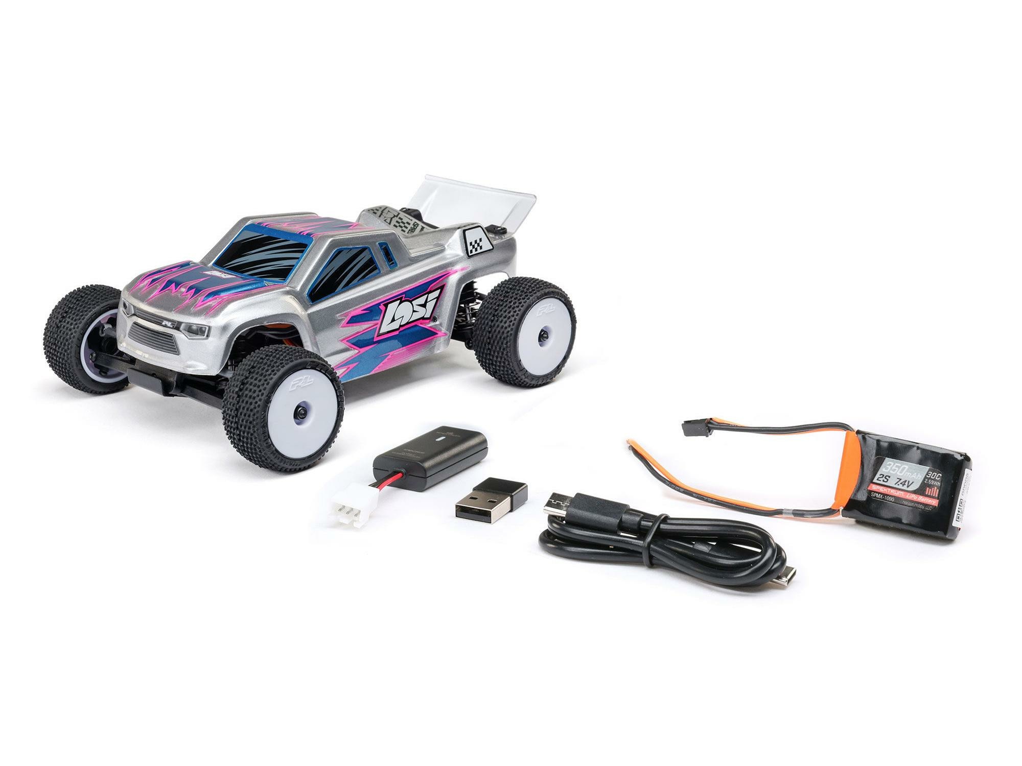 silver 1/28 Micro-T 2WD Stadium Truck RTR - Image 3