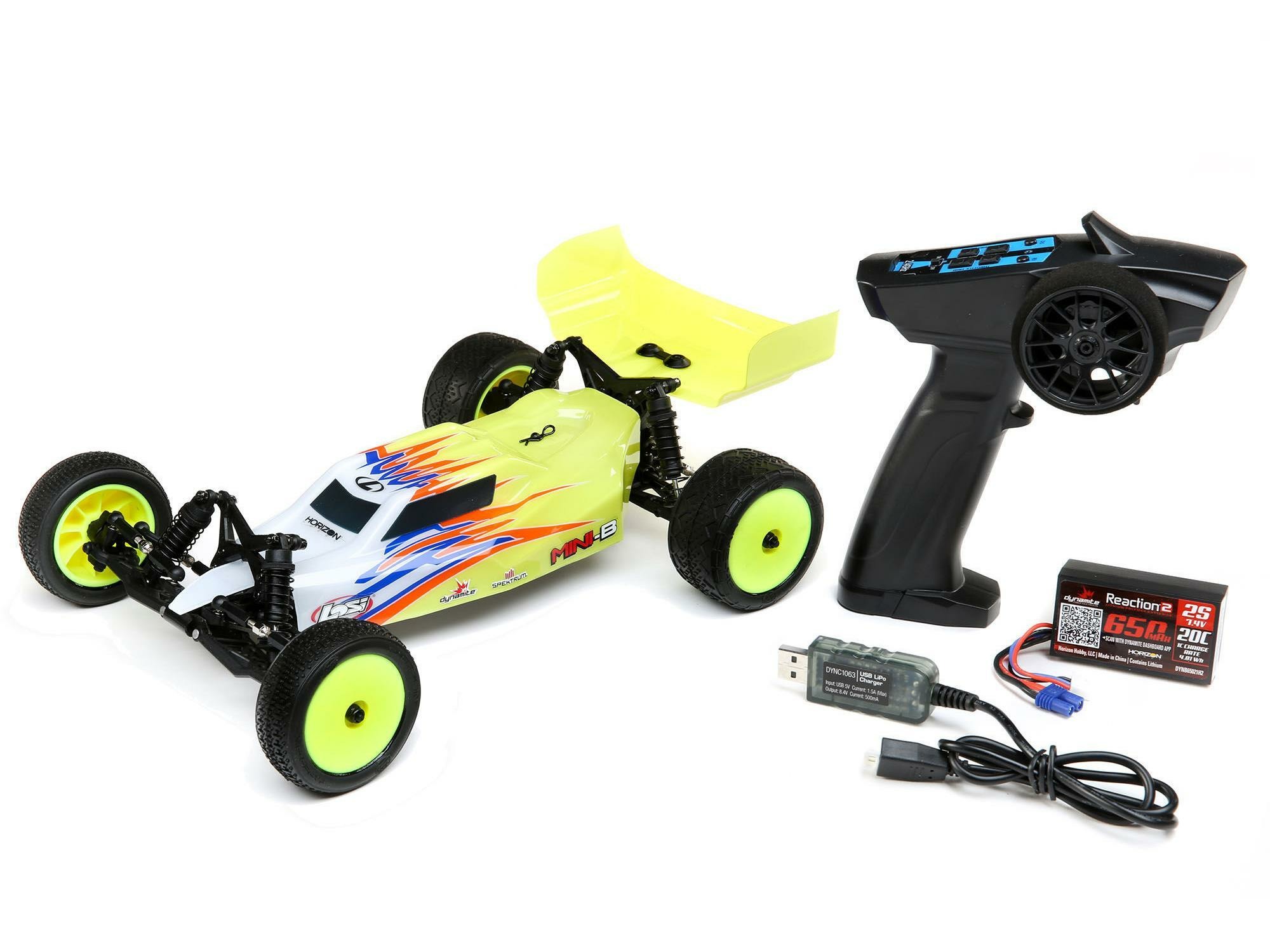 yellow 1/16 Mini-B 2WD Buggy Brushed RTR - Image 9