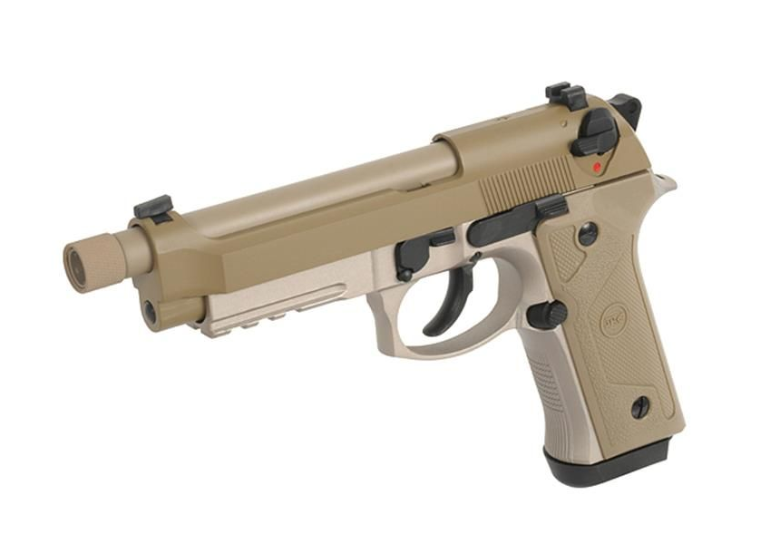 SRC M92 SR9A3 Gas Blowback Pistol (Dual Powered - Tan) - Image 3
