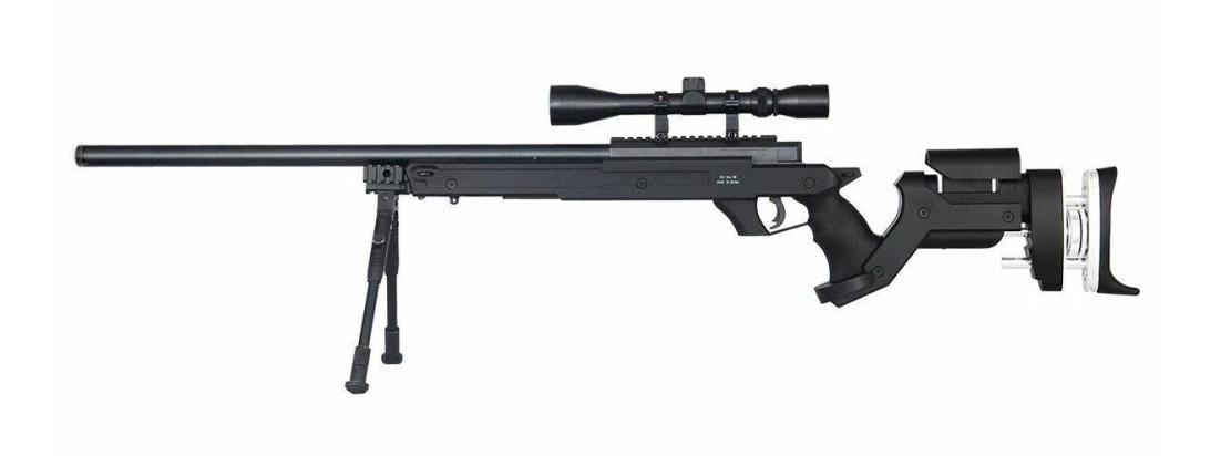 Well MB05 MK96 Spring Sniper Rifle (Upgraded Steel Parts - Nylon Body - with Scope and Bipod)