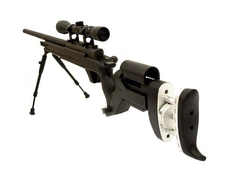 Well MB05 MK96 Spring Sniper Rifle (Upgraded Steel Parts - Nylon Body - with Scope and Bipod) - Image 3