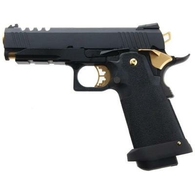 Armorer Works Custom 4.3 Hi-Capa GBBP (Gold - Black Frame - AW-HX2711)