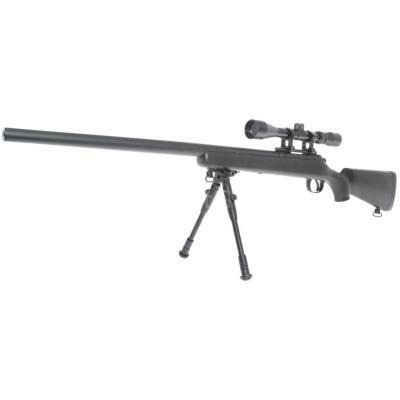 Well MB03 VSR10 Spring Sniper Rifle (Upgraded Steel Parts - Nylon Body - with Scope and Bipod)