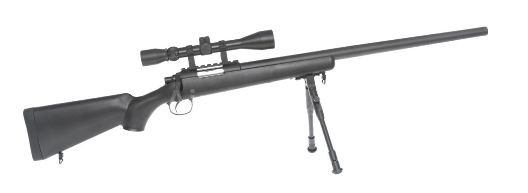 Well MB03 VSR10 Spring Sniper Rifle (Upgraded Steel Parts - Nylon Body - with Scope and Bipod) - Image 4
