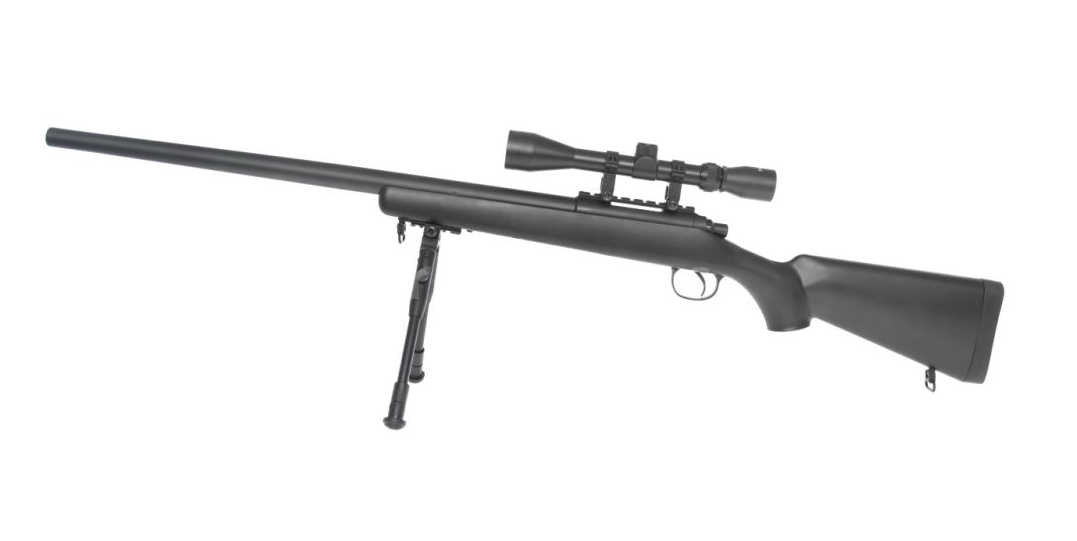 Well MB03 VSR10 Spring Sniper Rifle (Upgraded Steel Parts - Nylon Body - with Scope and Bipod) - Image 3