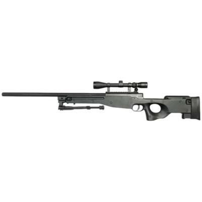 Well MB01 L96 Spring Sniper Rifle (Upgraded Steel Parts - Nylon Body - with Scope and Bipod)