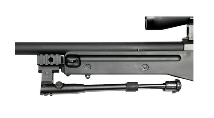 Well MB01 L96 Spring Sniper Rifle (Upgraded Steel Parts - Nylon Body - with Scope and Bipod) - Image 4