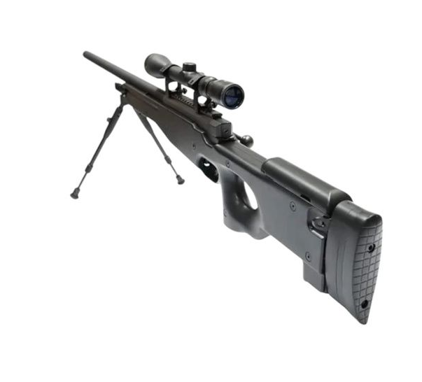 Well MB01 L96 Spring Sniper Rifle (Upgraded Steel Parts - Nylon Body - with Scope and Bipod) - Image 2