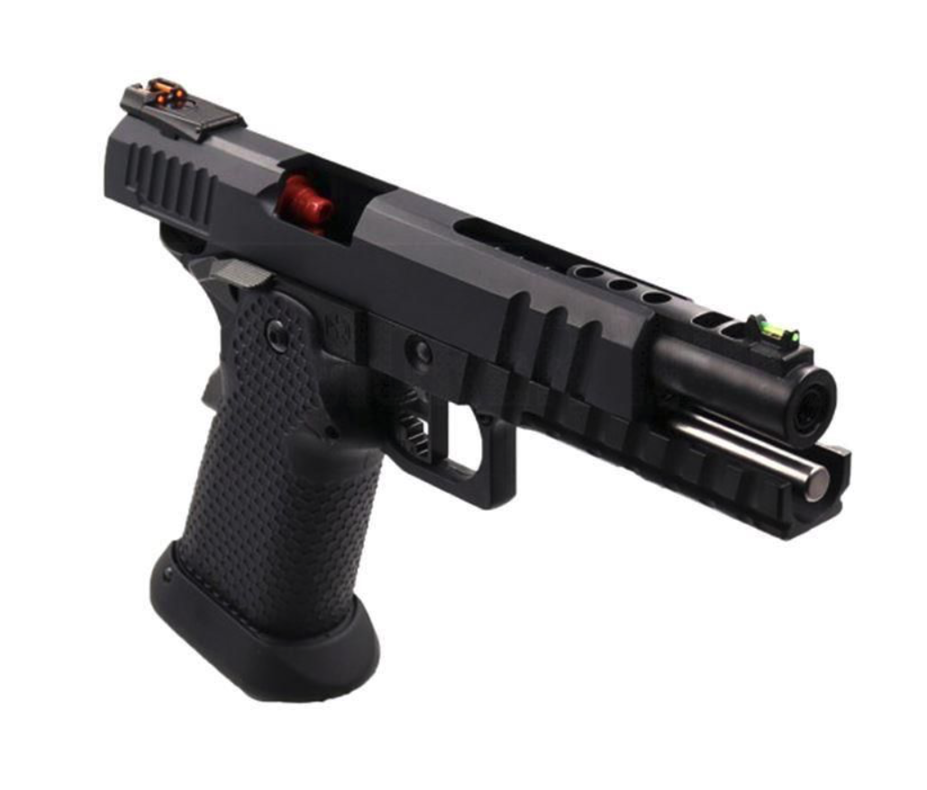 Armorer Works Custom Black Ace Hi-Capa GBBP (Black Slide - Black Barrel - AW-HX2033) - Image 3