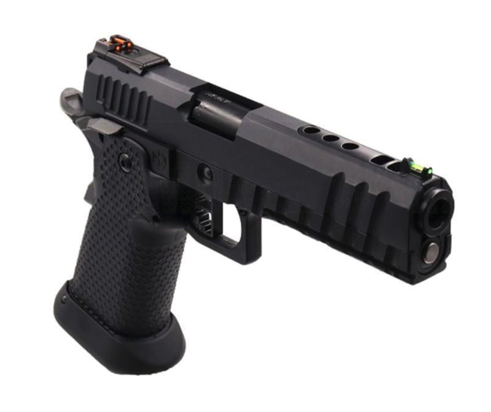 Armorer Works Custom Black Ace Hi-Capa GBBP (Black Slide - Black Barrel - AW-HX2033) - Image 5