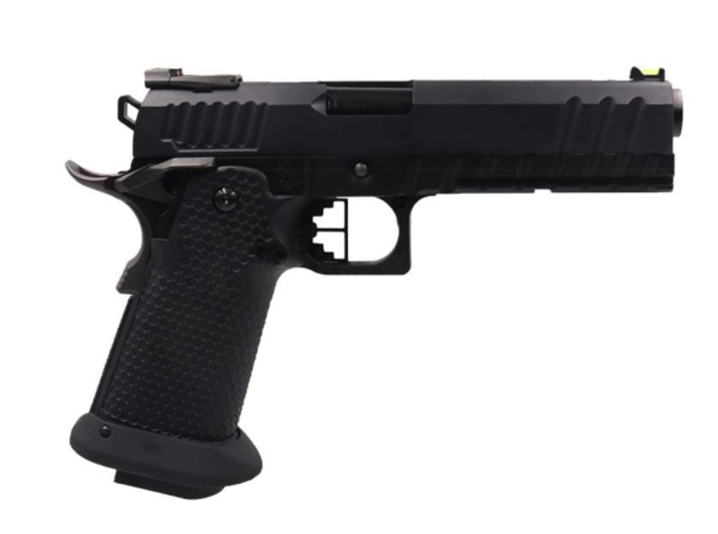 Armorer Works Custom Black Ace Hi-Capa GBBP (Black Slide - Black Barrel - AW-HX2033) - Image 8