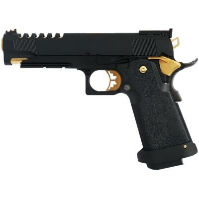 Armorer Works Custom 5.1 Hi-Capa GBBP (Gold - Black Frame - AW-HX2701)