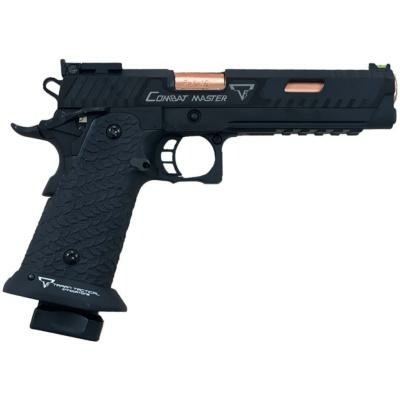 EMG x Armorer Works x Taran Tactical International Distinct JW3 Combat Master GBBP (FULLY AUTO. - TTI - Full Metal - Black - TT-CM0103)